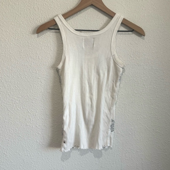 VTG Twisted Hearts Womens Small Y2K Beaded Boho Gothic Tank Top Preppy Geometric - Picture 9 of 9